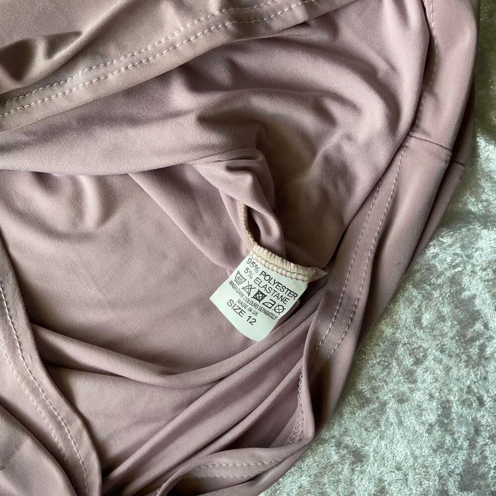 Missguided Strapless Bodycon Dress Blush Pink NWT Size 12 - Picture 5 of 6
